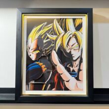Vegeta VS Goku-3D Stereo Picture Frame