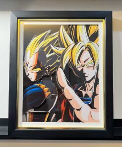 Vegeta VS Goku-3D Stereo Picture Frame