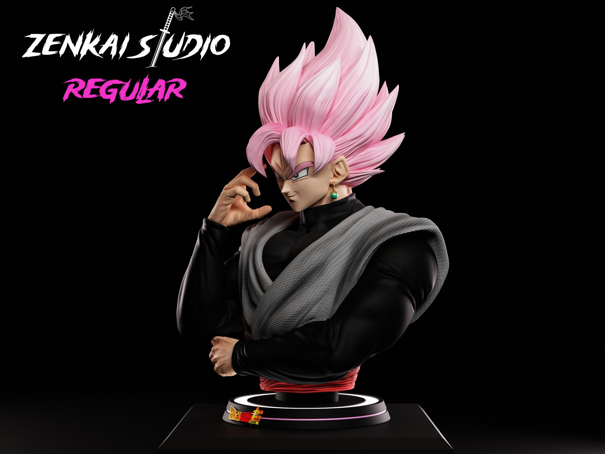 original-statue-zenkai-studio-black-goku-rose-bust