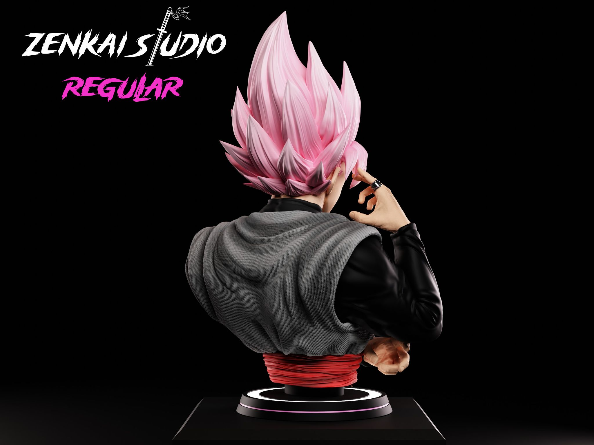 original-statue-zenkai-studio-black-goku-rose-bust